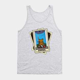 TAROT CARDS DECK | JUSTICE. | FORTUNE CAT Tank Top